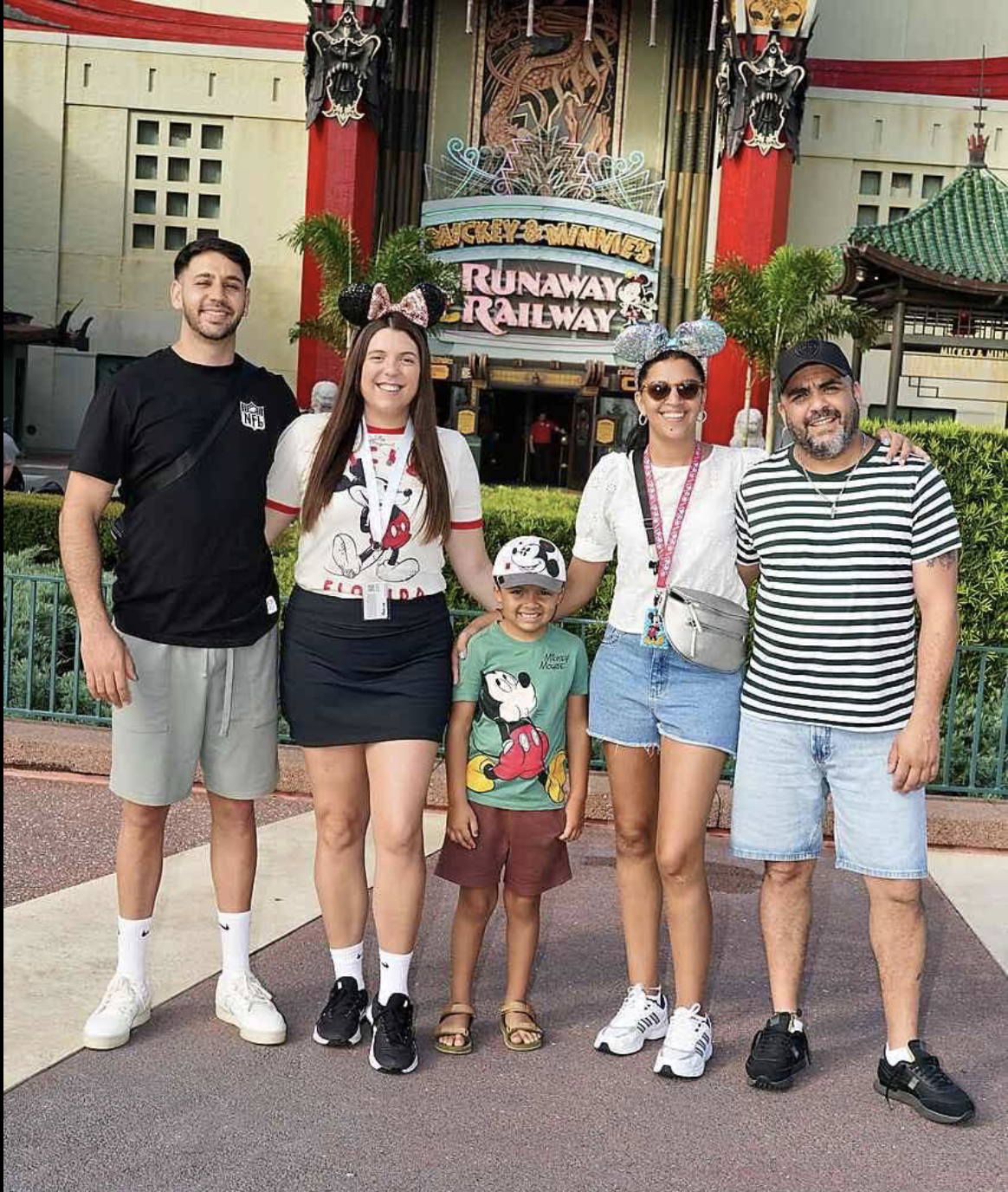 Familia de Estefany Tabarez en Disney
