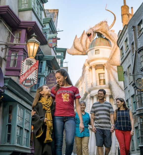 Universal Studios Florida - entrada icónica con el globo